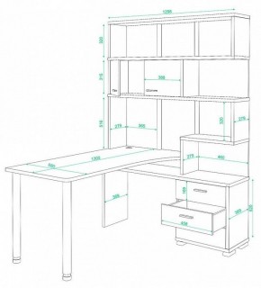 Стол компьютерный Домино СР-420/130 в Когалыме - kogalym.mebel24.online | фото 2