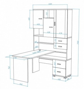 Стол компьютерный Домино СР-620/140 в Когалыме - kogalym.mebel24.online | фото 3