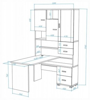 Стол компьютерный Домино СР-620-160 в Когалыме - kogalym.mebel24.online | фото 2