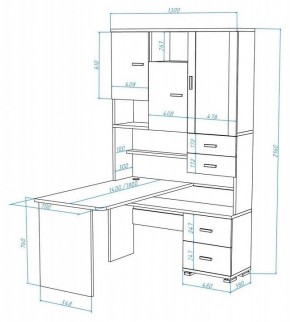 Стол компьютерный Домино СР-620/180 в Когалыме - kogalym.mebel24.online | фото 2