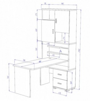 Стол компьютерный Домино СР-720/180 в Когалыме - kogalym.mebel24.online | фото 2