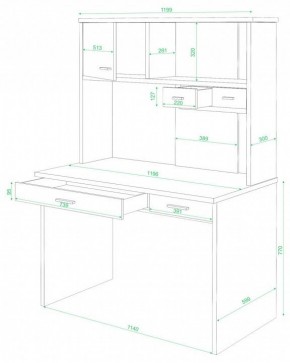 Стол компьютерный СК-60 в Когалыме - kogalym.mebel24.online | фото 2
