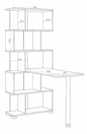 Стол компьютерный СЛ-5СТ в Когалыме - kogalym.mebel24.online | фото 2