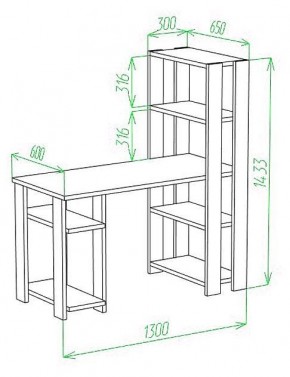 Стол компьютерный Slim СТН-145/130 в Когалыме - kogalym.mebel24.online | фото 2