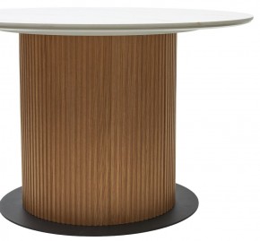 Стол MESA D120 цвет БЕЛЫЙ МРАМОР M326 / Каркас OAK, ®DISAUR в Когалыме - kogalym.mebel24.online | фото 6