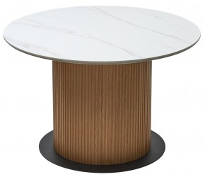 Стол MESA D120 цвет БЕЛЫЙ МРАМОР M326 / Каркас OAK, ®DISAUR в Когалыме - kogalym.mebel24.online | фото 7