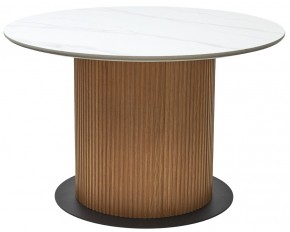Стол MESA D120 цвет БЕЛЫЙ МРАМОР M326 / Каркас OAK, ®DISAUR в Когалыме - kogalym.mebel24.online | фото 9