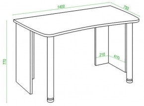 Стол офисный Домино lite СКЛ-Софт140 в Когалыме - kogalym.mebel24.online | фото 2