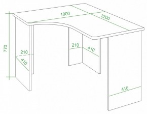 Стол письменный Домино Lite СКЛ-Угл120 в Когалыме - kogalym.mebel24.online | фото 4