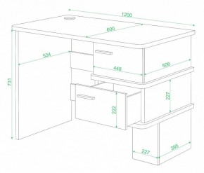 Стол письменный Домино СД-15 в Когалыме - kogalym.mebel24.online | фото 2