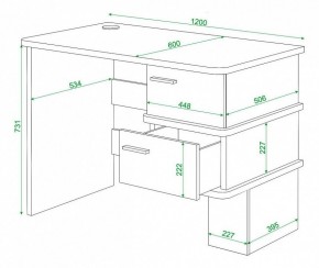 Стол письменный Домино СД-15С в Когалыме - kogalym.mebel24.online | фото 4