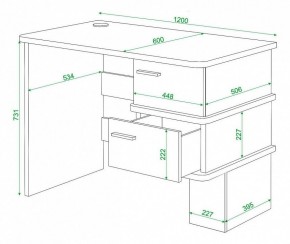 Стол письменный Домино СД-15С в Когалыме - kogalym.mebel24.online | фото 3