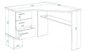 Стол письменный Домино СД-45С в Когалыме - kogalym.mebel24.online | фото 2