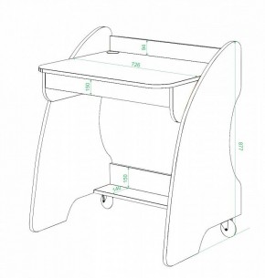 Стол письменный Домино СК-13 в Когалыме - kogalym.mebel24.online | фото 2