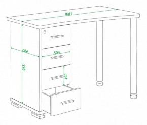 Стол письменный Домино СКМ-50 в Когалыме - kogalym.mebel24.online | фото 6