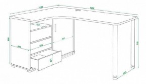 Стол письменный Домино СР-145СМ в Когалыме - kogalym.mebel24.online | фото 5