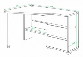 Стол письменный Домино СР-322С в Когалыме - kogalym.mebel24.online | фото 2