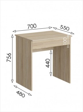 Стол письменный мини с ящиком Салоу в Когалыме - kogalym.mebel24.online | фото 3