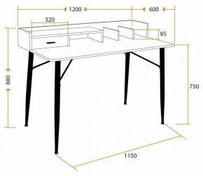 Стол письменный WD-13 в Когалыме - kogalym.mebel24.online | фото
