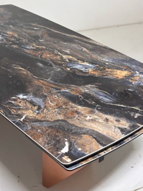 Стол ПУАНТО 200 TITANIUM LAWA NERO, керамика / МЕДЬ каркас М-City в Когалыме - kogalym.mebel24.online | фото 6