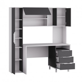 Стол рабочий 12.95 N Комфорт (Белый премиум, Серый Шифер) в Когалыме - kogalym.mebel24.online | фото 2