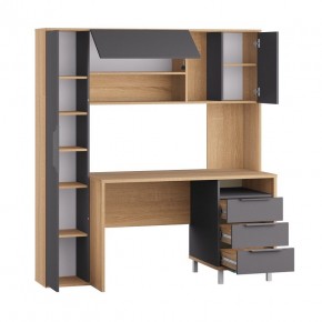 Стол рабочий 12.95 N Комфорт (Дуб сонома, Темно - серый U2601) в Когалыме - kogalym.mebel24.online | фото 2