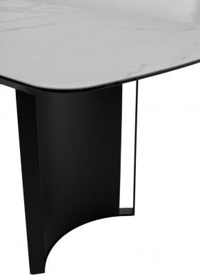 Стол RASMUS 160 TL-45 Белый мрамор, испанская керамика / черный каркас, ®DISAUR в Когалыме - kogalym.mebel24.online | фото 7