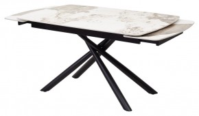 Стол RIVOLI 140 GLOSS LUXURY PANDORA SOLID CERAMIC / BLACK, ®DISAUR в Когалыме - kogalym.mebel24.online | фото 5