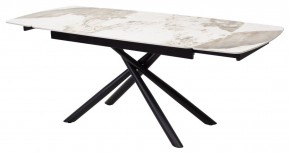 Стол RIVOLI 140 GLOSS LUXURY PANDORA SOLID CERAMIC / BLACK, ®DISAUR в Когалыме - kogalym.mebel24.online | фото 7