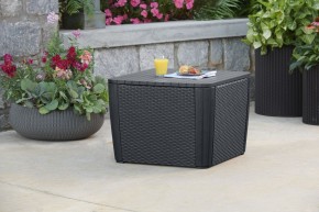 Стол-сундук Лузон Плюс (Luzon Plus Flat Wicker), графит в Когалыме - kogalym.mebel24.online | фото 1