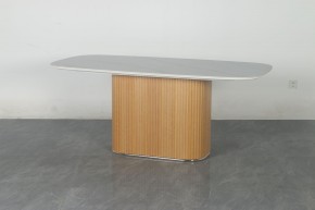 Стол TAMPA 180 цвет БЕЛЫЙ МРАМОР M326, керамика / Каркас OAK, ®DISAUR в Когалыме - kogalym.mebel24.online | фото 10