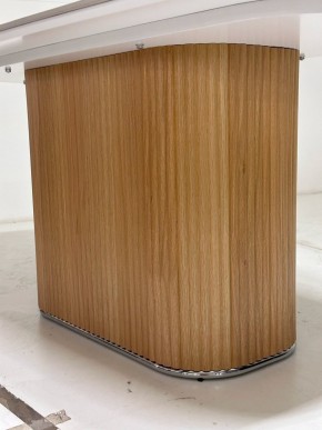 Стол TAMPA 180 цвет БЕЛЫЙ МРАМОР M326, керамика / Каркас OAK, ®DISAUR в Когалыме - kogalym.mebel24.online | фото 4