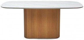 Стол TAMPA 180 цвет БЕЛЫЙ МРАМОР M326, керамика / Каркас OAK, ®DISAUR в Когалыме - kogalym.mebel24.online | фото 9