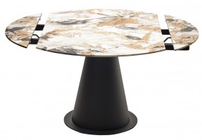Стол TERAMO 135 GLOSS GRAND JADE SOLID CERAMIC, керамика, поворотн.механизм / Черный каркас, ®DISAUR в Когалыме - kogalym.mebel24.online | фото 14