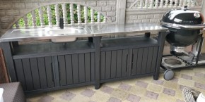 Столик для барбекю 415 Л (Unity Chef 415 L) графит в Когалыме - kogalym.mebel24.online | фото 1
