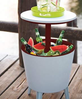 Столик-холодильник COOL BAR крем-шоколад в Когалыме - kogalym.mebel24.online | фото 2