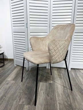 Стул AMARETTO VBP206 античный светло-бежевый, велюр без пальчикового эффекта /черный каркас, М-City в Когалыме - kogalym.mebel24.online | фото 7