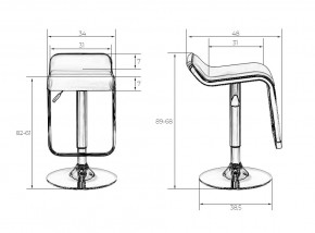 Стул барный DOBRIN CRACK, красный в Когалыме - kogalym.mebel24.online | фото 2