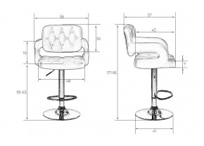 Стул барный DOBRIN TIESTO, красный в Когалыме - kogalym.mebel24.online | фото 7