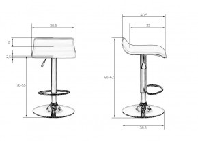 Стул барный DOBRIN TOMMY, красный в Когалыме - kogalym.mebel24.online | фото 8