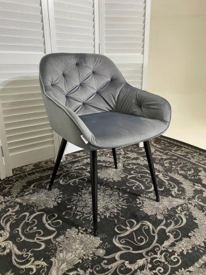 Стул BREEZE BLUVEL-14 GREY, велюр / черный каркас М-City в Когалыме - kogalym.mebel24.online | фото 6