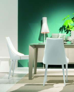 Стул CLARA 40.11 (TR505 white with sand cordonet, экокожа) в Когалыме - kogalym.mebel24.online | фото 2