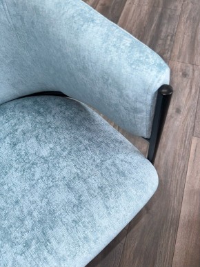 Стул ДИЛЛ, цвет RAIN 7 бриз, велюр / черный каркас М-City в Когалыме - kogalym.mebel24.online | фото 7