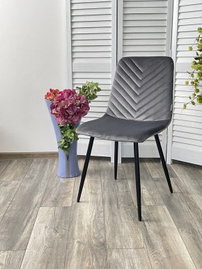 Стул DUKE BLUVEL-14 GREY, велюр / черный каркас М-City в Когалыме - kogalym.mebel24.online | фото 4