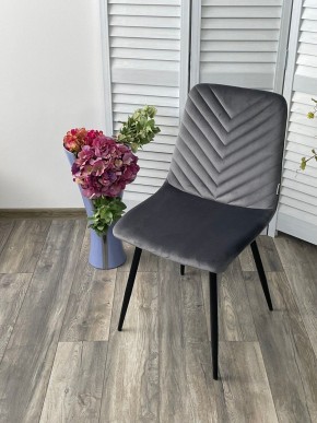Стул DUKE BLUVEL-14 GREY, велюр / черный каркас М-City в Когалыме - kogalym.mebel24.online | фото 5