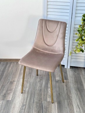 Стул ELLI BLUVEL-40 Бежевый, велюр / золотой каркас М-City в Когалыме - kogalym.mebel24.online | фото 3