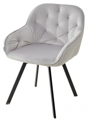 Стул GALE 360 град. поворот. BLUVEL-03 LIGHT GREY, велюр/ черный каркас, М-City в Когалыме - kogalym.mebel24.online | фото 1