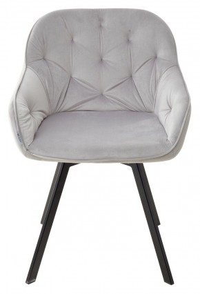 Стул GALE 360 град. поворот. BLUVEL-03 LIGHT GREY, велюр/ черный каркас, М-City в Когалыме - kogalym.mebel24.online | фото 3