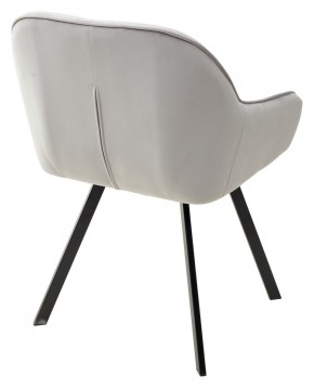 Стул GALE 360 град. поворот. BLUVEL-03 LIGHT GREY, велюр/ черный каркас, М-City в Когалыме - kogalym.mebel24.online | фото 4
