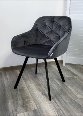Стул GALE 360 град. поворот. BLUVEL-14 GREY, велюр/ черный каркас, М-City в Когалыме - kogalym.mebel24.online | фото 6